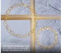 ELON STAR TRADING Juledekorasjon Curly, NOK 299 tilbud