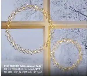 ELON STAR TRADING Juledekorasjon Curly, NOK 299 tilbud