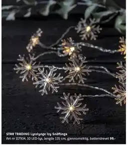 ELON STAR TRADING Lysslynge Izy Snöflinga, NOK 99 tilbud