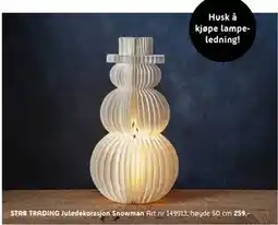 ELON STAR TRADING Juledekorasjon Snowman, NOK 259 tilbud