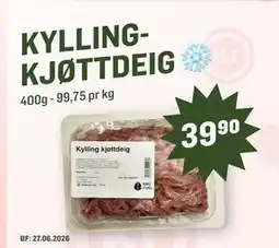 Holdbart Kyllingkjøttdeig, NOK 39.9 tilbud
