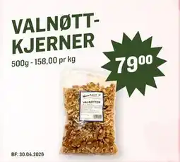 Holdbart Valnøtt-kjerner, NOK 79 tilbud