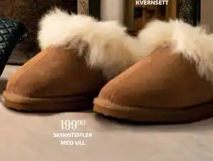 Apotek 1 SKINNTØFLER MED ULL, NOK 199.9 tilbud