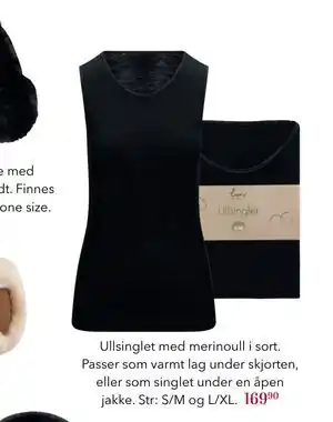 Apotek 1 Ullsinglet med merinoull I sort, NOK 169.9 tilbud