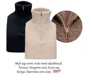 Apotek 1 Myk og varm, hals med alpakkaull, NOK 199.9 tilbud