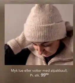 Apotek 1 Myk lue eller votter med alpakkaull, NOK 99.9 tilbud