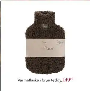 Varmeflaske i brun teddy,, NOK 149.9