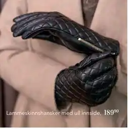 Apotek 1 Lammeskinnshansker med ull innside,, NOK 189.9 tilbud