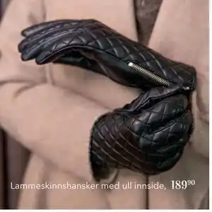 Apotek 1 Lammeskinnshansker med ull innside,, NOK 189.9 tilbud