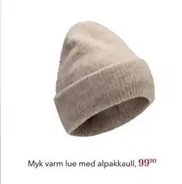 Apotek 1 Myk varm lue med alpakkaull,, NOK 99.9 tilbud
