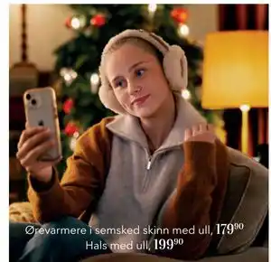 Apotek 1 Ørevarmere i semsked skinn med ull, NOK 179.9 tilbud