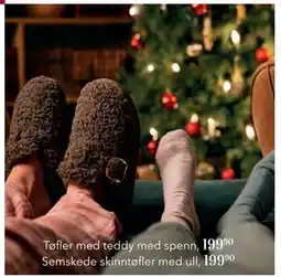 Apotek 1 Semskede skinntøfler med ull, NOK 199.9 tilbud
