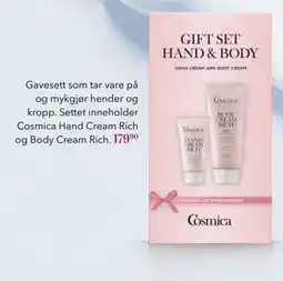 Apotek 1 Gavesett som tar vare på og mykgjør hender og kropp, NOK 179.9 tilbud