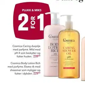 Cosmica Caring dusjolje med parfyme, NOK 239.9