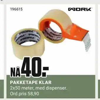 Europris Pakketape klar tilbud