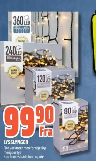 Obs Bygg Lysslynger tilbud