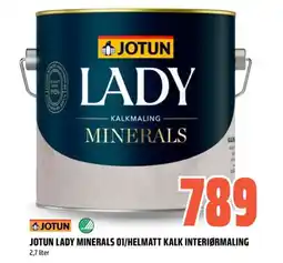 Obs Bygg Jotun lady minerals 01/helmatt kalk interiørmaling tilbud