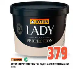 Obs Bygg Jotun lady perfection tak 02/helmatt interiørmaling tilbud
