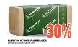 Obs Bygg PÅ HUNTON NATIVO TREFIBERISOLASJON tilbud