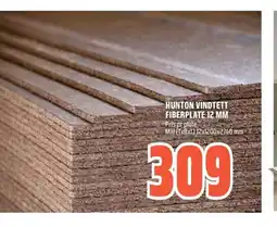 Obs Bygg Hunton vindtett fiberplate 12 mm tilbud