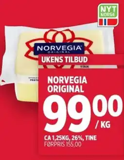 Meny NORVEGIA Original tilbud