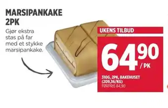 Meny Marsipankake 2pk tilbud