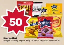 Coop Marked NIDAR Godteri tilbud