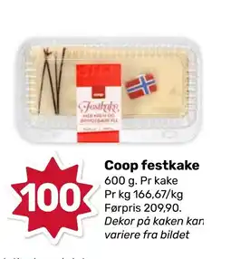 Coop Marked COOP Festkake tilbud