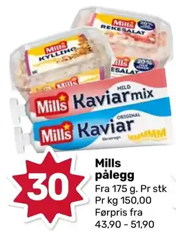 Coop Marked MILLS Pålegg tilbud