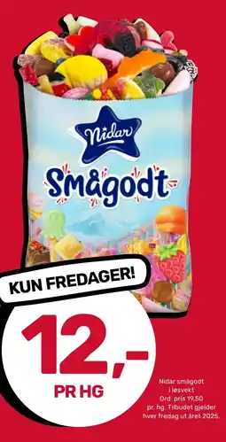 Coop Marked NIDAR Smågodt i løsvekt tilbud