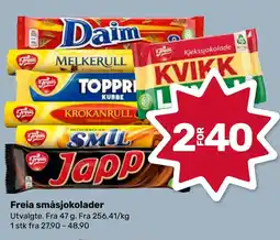 Coop Marked FREIA Småsjokolader tilbud