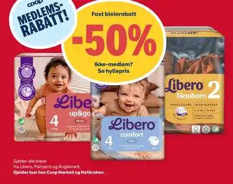 Coop Marked LIBERO Pampers og änglamark tilbud