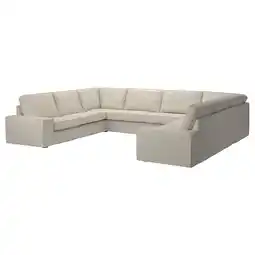 IKEA Kivik U-formet sofa, 7-seters, Gunnared beige tilbud