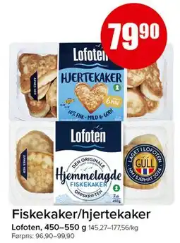 Spar Fiskekaker/hjertekaker, NOK 79.9 tilbud