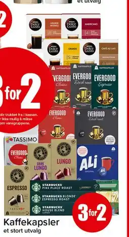 Spar Kaffekapsler tilbud