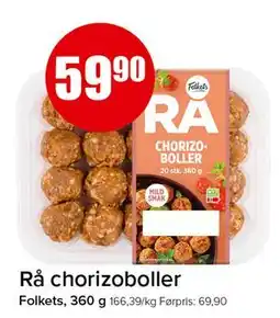 Spar Rå chorizoboller, NOK 59.9 tilbud