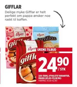 Meny GIFFLAR, NOK 24.9 tilbud
