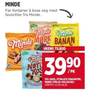 Meny MINDE, NOK 39.9 tilbud
