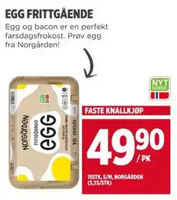 Meny EGG FRITTGÅENDE, NOK 49.9 tilbud