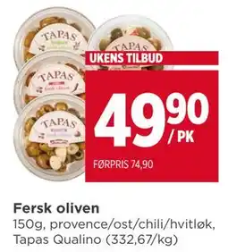 Meny Fersk oliven, NOK 49.9 tilbud