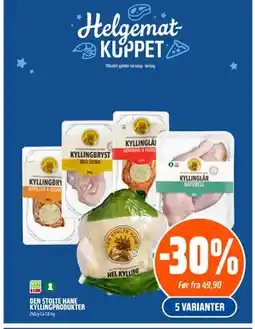 Coop Obs DEN STOLTE HANE KYLLINGPRODUKTER tilbud