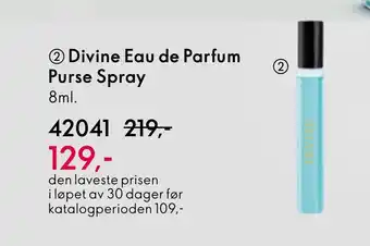 Oriflame Divine Eau de Parfum Purse Spray tilbud