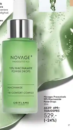 Oriflame Novage+ Proceuticals 10% Niacinamide Power Drops tilbud