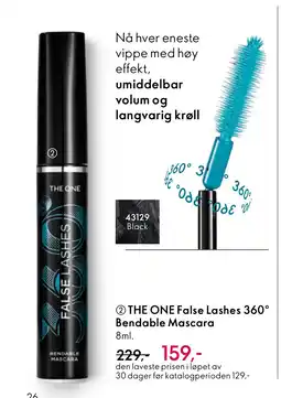 Oriflame THE ONE False Lashes 360° Bendable Mascara tilbud