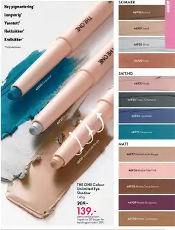 Oriflame THE ONE Colour Unlimited Eye Shadow tilbud