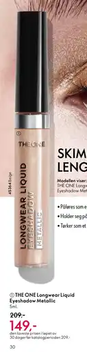 Oriflame THE ONE Longwear Liquid Eyeshadow Metallic tilbud