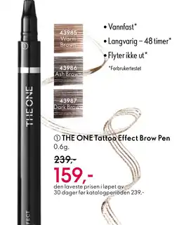 Oriflame THE ONE Tattoo Effect Brow Pen tilbud