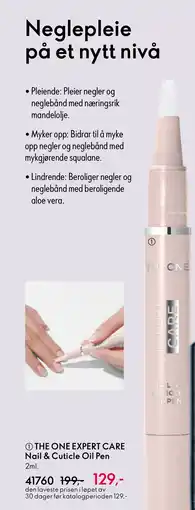 Oriflame THE ONE Expert Care Nail & Cuticle Oil Pen tilbud