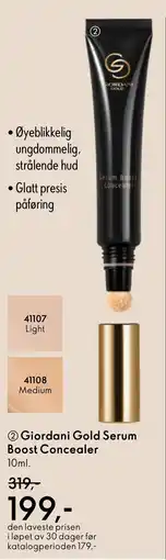 Oriflame Giordani Gold Serum Boost Concealer tilbud