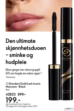 Oriflame Giordani Gold Lash Iconic Mascara - Black tilbud